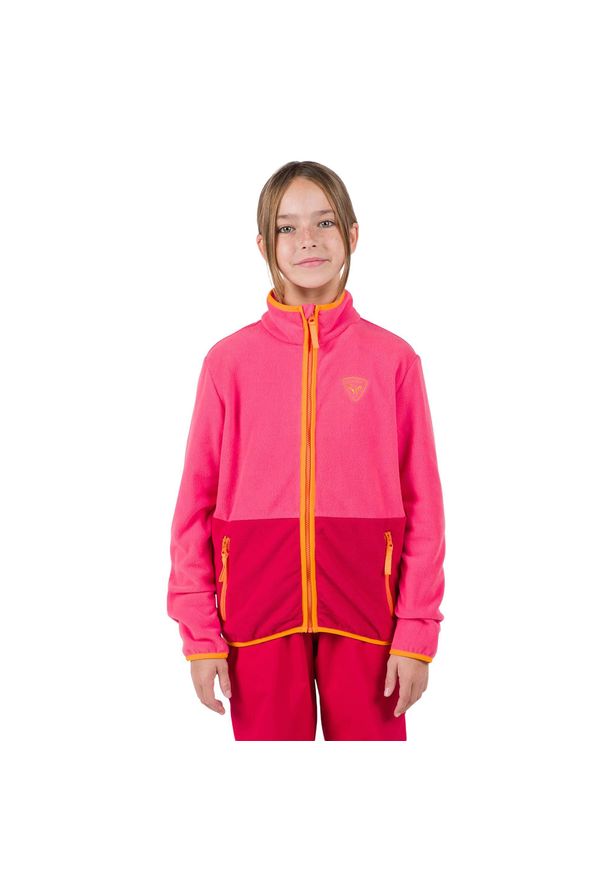Bluza dziecięca Rossignol Jr Strawpile Fleece Fz. Kolor: różowy. Sezon: zima. Sport: narciarstwo
