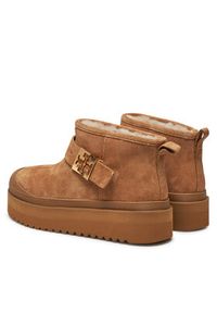 Tory Burch Botki 165421 Brązowy. Kolor: brązowy. Materiał: zamsz, skóra #3