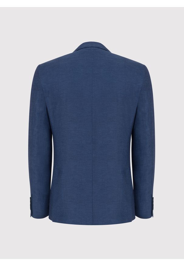 Pako Lorente - PAKO LORENTE – Granatowa marynarka z lnu. Kolor: niebieski. Materiał: len. Sezon: wiosna