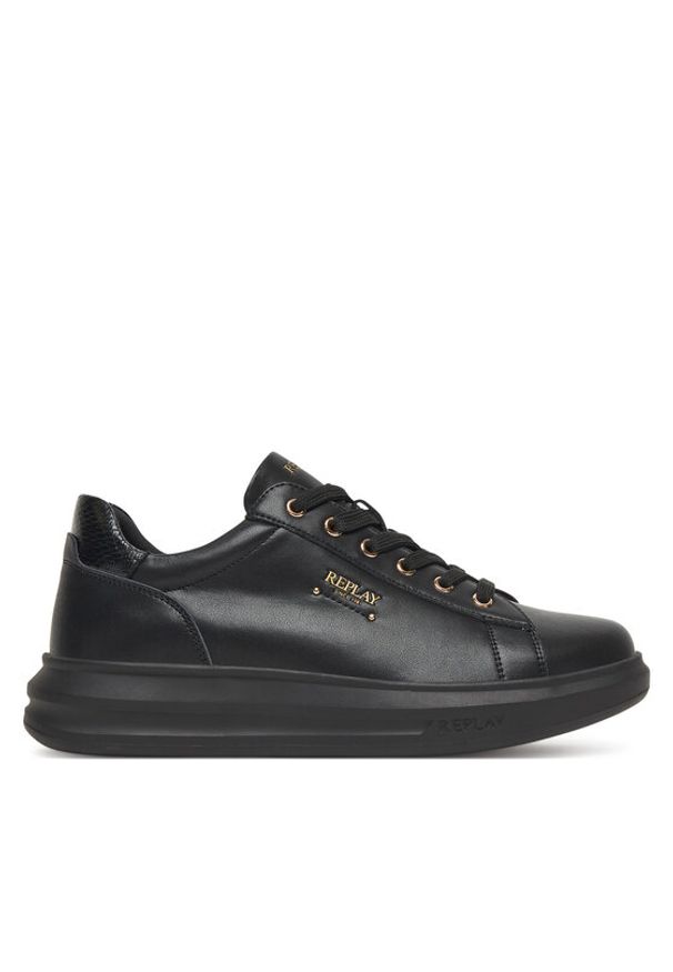Replay - REPLAY Sneakersy GWZ7F.000.C0001L Czarny. Kolor: czarny. Materiał: skóra