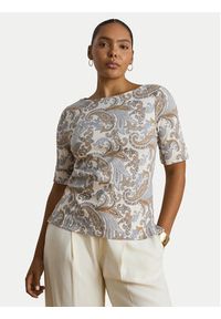 Lauren Ralph Lauren - LAUREN RALPH LAUREN Bluzka Judy 200B23544001 Kolorowy Regular Fit. Materiał: bawełna. Wzór: kolorowy #5