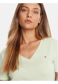 TOMMY HILFIGER - Tommy Hilfiger T-Shirt New Cody WW0WW40584 Zielony Slim Fit. Kolor: zielony. Materiał: bawełna #4