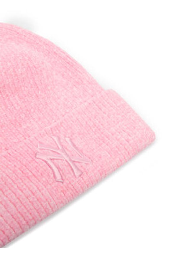 New Era Czapka New York Yankees Chenille Beanie 60284837 Różowy. Kolor: różowy. Materiał: poliester