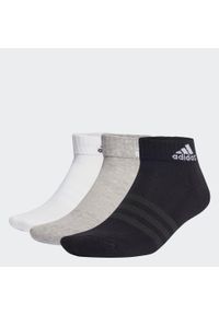 Adidas - Cushioned Sportswear Ankle Socks 6 Pairs. Kolor: szary, wielokolorowy, czarny, biały. Materiał: materiał