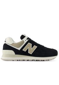 Buty New Balance WL574DK2 - czarne. Okazja: na co dzień. Kolor: czarny. Materiał: guma, syntetyk, zamsz, materiał, skóra. Szerokość cholewki: normalna. Model: New Balance 574
