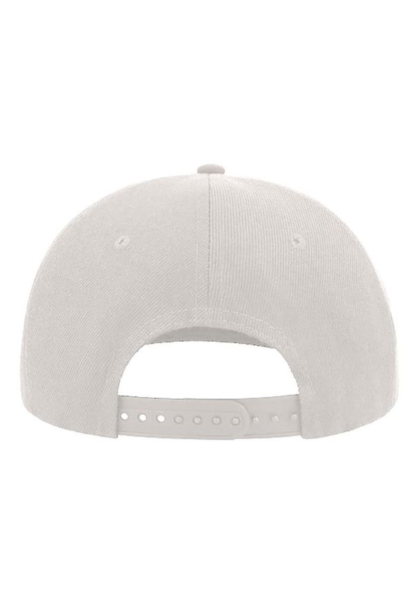 ATLANTIS - 6panelowa Czapka Snap Back Flat Visor. Kolor: biały