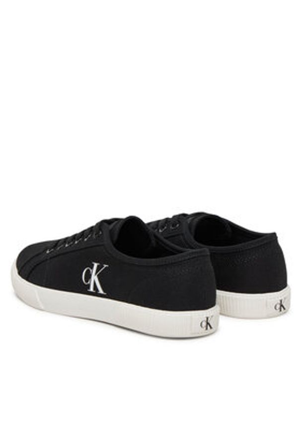 Calvin Klein Jeans Tenisówki Ess Vulc Low Cv Mg Wn YW0YW01762 Czarny. Kolor: czarny. Materiał: materiał