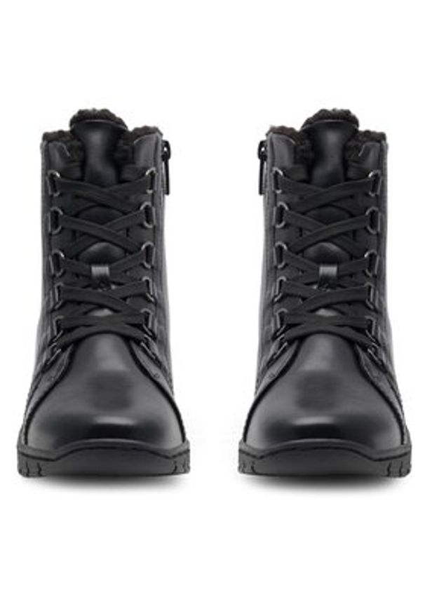 Clara Barson Trzewiki WS6075-10 Czarny. Kolor: czarny. Materiał: skóra