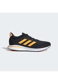 Adidas - Trampki adidas Supernova M, Czarny, Mężczyźni. Kolor: czarny, pomarańczowy, wielokolorowy. Materiał: materiał