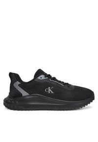 Calvin Klein Jeans Sneakersy Eva Runner L-Up Mix Mesh Logo Ck YW0YW01851 Czarny. Kolor: czarny. Materiał: materiał