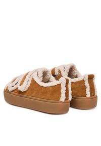 Inuikii Sneakersy Shearling Low Velcro 1001.001.0231 Brązowy. Kolor: brązowy. Materiał: skóra, zamsz #5