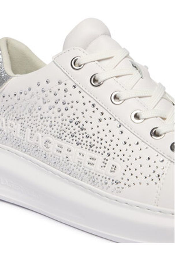 Karl Lagerfeld - KARL LAGERFELD Sneakersy Kapri KL62556 Biały. Kolor: biały. Materiał: skóra
