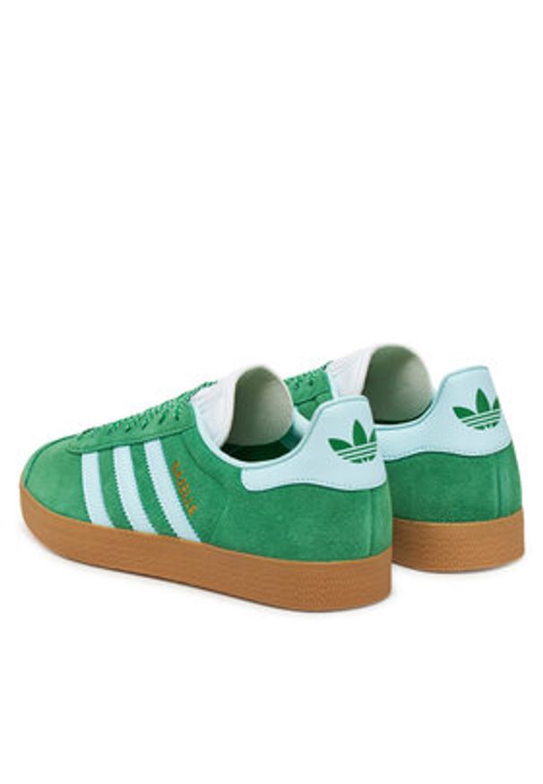Adidas - adidas Sneakersy Gazelle JH7218 Zielony. Kolor: zielony. Materiał: zamsz, skóra. Model: Adidas Gazelle