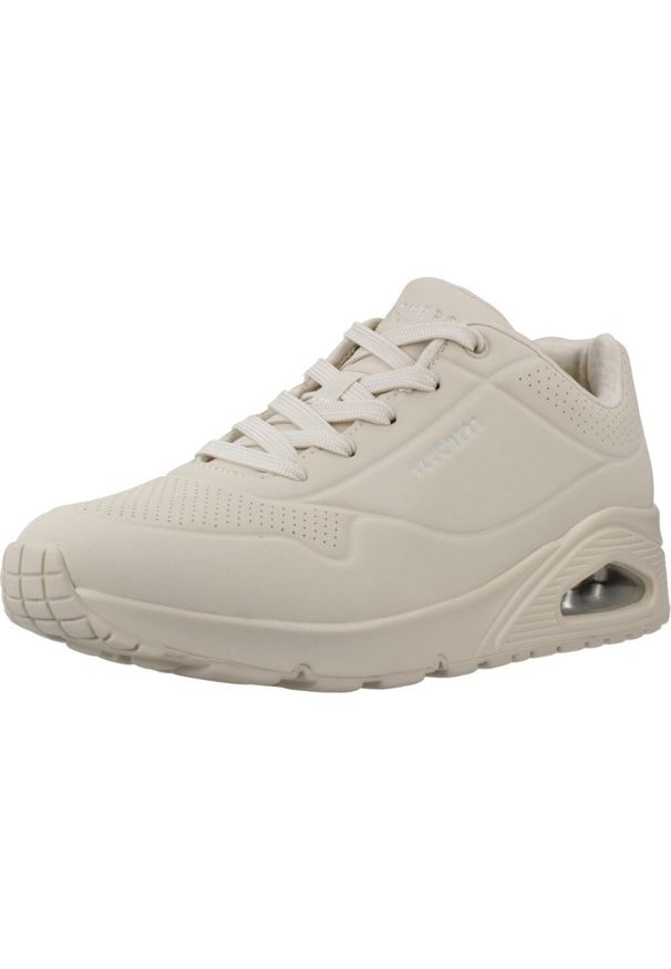 skechers - Buty SKECHERS UNO -STAND ON AIR Beżowy. Zapięcie: sznurówki. Kolor: beżowy. Materiał: materiał, syntetyk. Szerokość cholewki: normalna. Model: Skechers Sport. Sport: turystyka piesza