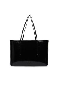 Calvin Klein Torebka Foil Logo Glossy LV04F3537G Czarny. Kolor: czarny. Materiał: skórzane #4