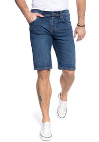 Mustang - SPODENKI MĘSKIE MUSTANG Chicago Short DENIM BLUE 1005417 5000 882. Materiał: denim #8