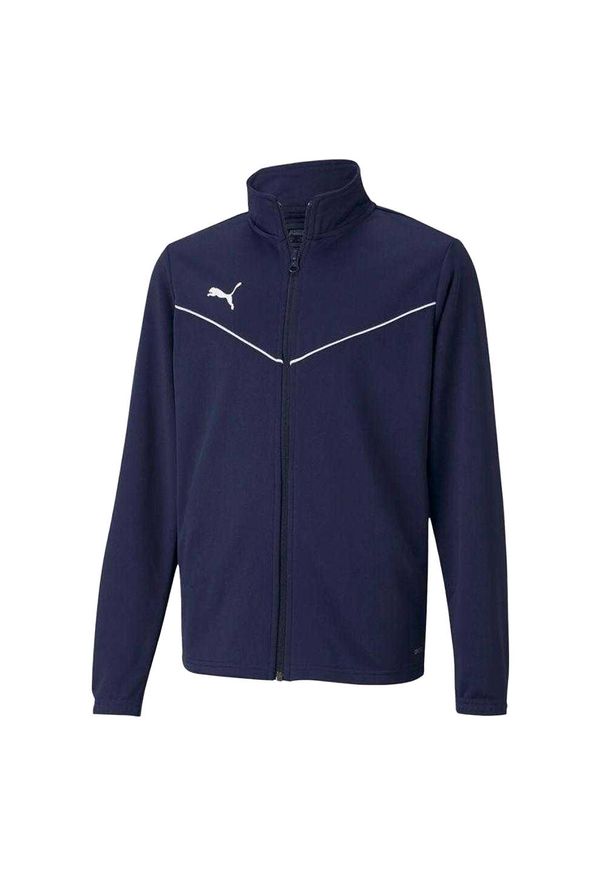 Puma - Dziecięca/niemowlęca Poliestrowa Kurtka Treningowa TeamRISE. Kolor: niebieski. Materiał: poliester