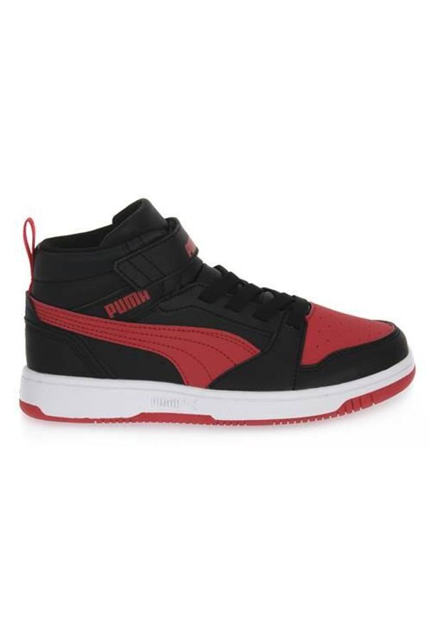 Buty do chodzenia dla dzieci Puma Rebound V6 Mid. Zapięcie: rzepy. Kolor: wielokolorowy. Materiał: syntetyk, materiał. Szerokość cholewki: normalna. Sport: turystyka piesza