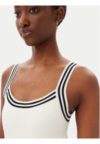 Marella Top Germana 2515361061 Écru Slim Fit. Materiał: syntetyk #3