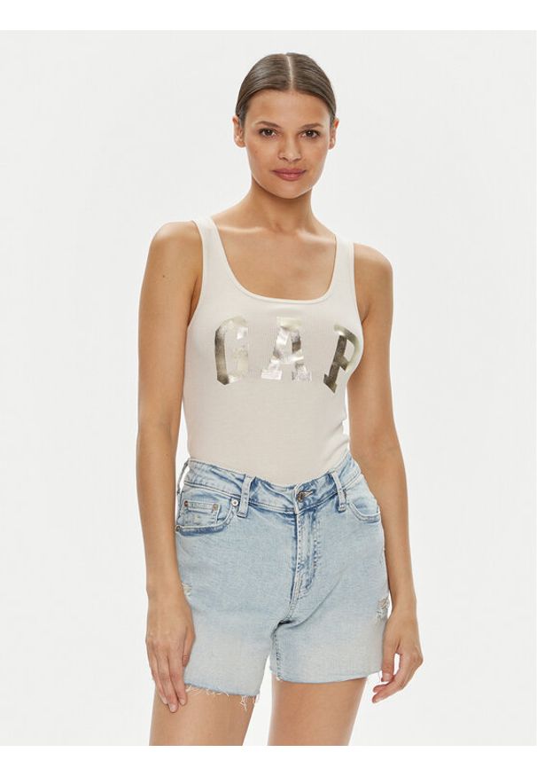 GAP - Gap Top 715017-03 Écru Slim Fit. Materiał: bawełna, syntetyk