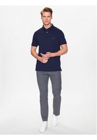 TOMMY HILFIGER - Tommy Hilfiger Polo 1985 MW0MW17770 Granatowy Regular Fit. Typ kołnierza: polo. Kolor: niebieski. Materiał: bawełna #3