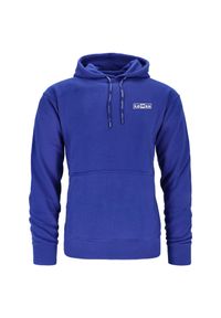 KEEZA - Bluza bawełniana kangurka Keeza Echo. Kolor: niebieski. Materiał: bawełna. Sport: piłka nożna
