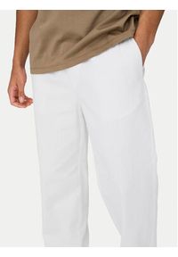 Only & Sons Spodnie materiałowe Sinus 22028267 Biały Loose Fit. Kolor: biały. Materiał: bawełna #6