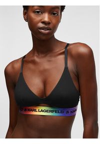 Karl Lagerfeld - KARL LAGERFELD Biustonosz braletka Pride 225W2117 Czarny. Kolor: czarny. Materiał: lyocell #4
