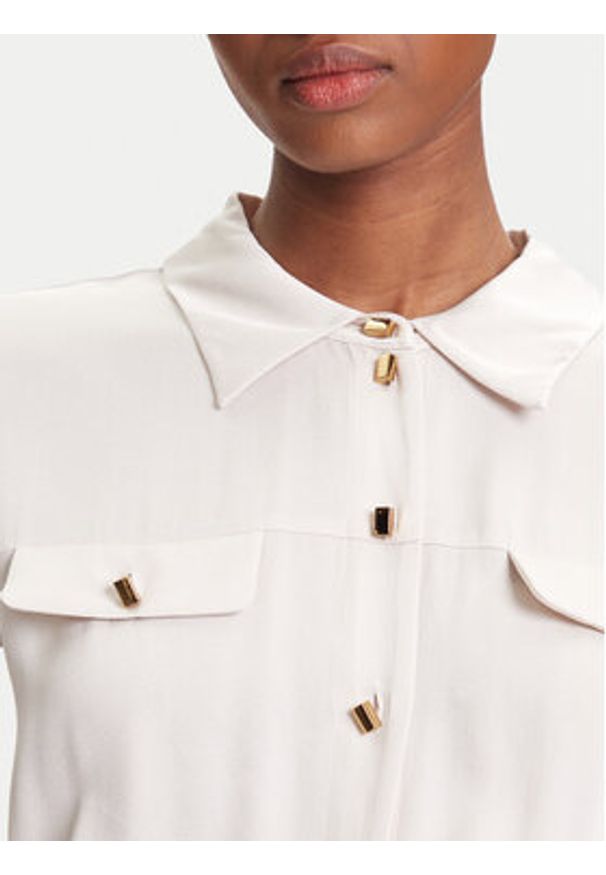 Marciano Guess Sukienka codzienna 5YGK32 7356A Écru Regular Fit. Okazja: na co dzień. Materiał: wiskoza. Typ sukienki: proste. Styl: casual