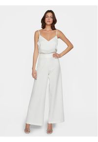 Vila Spodnie materiałowe Clara 14093130 Biały Wide Leg. Kolor: biały. Materiał: syntetyk #5