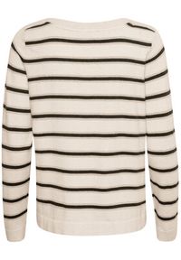 Cream Sweter Crdela Knit 10611709 Beżowy Regular Fit. Kolor: beżowy. Materiał: wiskoza #5