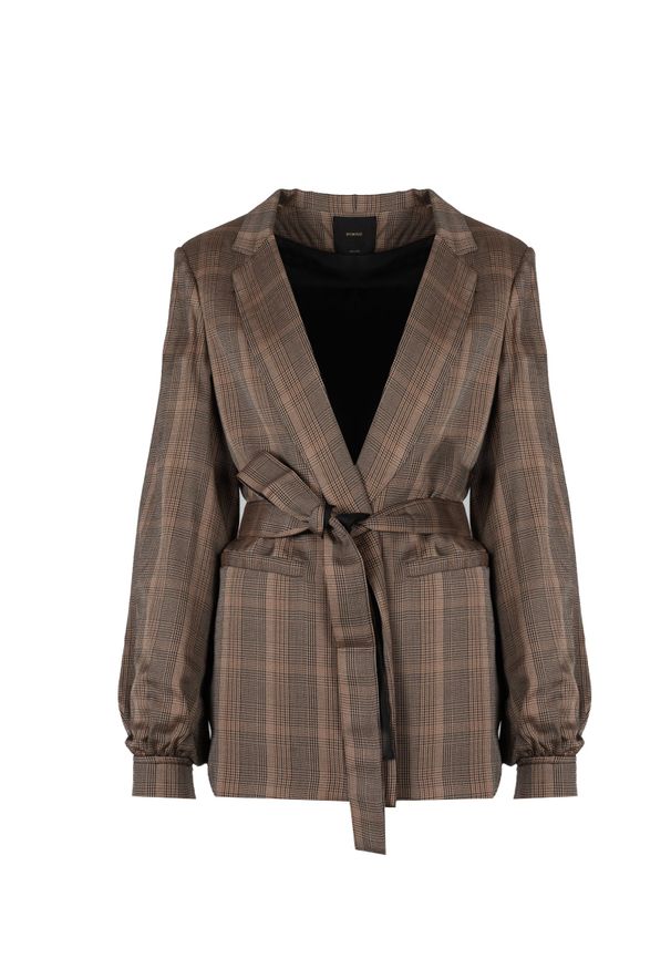 Pinko Marynarka "Giornale" | 101014 9277 | Kobieta | Brązowy. Okazja: na co dzień. Kolor: brązowy. Materiał: wiskoza. Styl: elegancki, casual