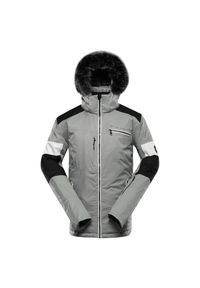 ALPINE PRO - Kurtka męska narciarska Alpine Pro Dam. Kolor: szary. Materiał: futro. Sezon: zima. Sport: narciarstwo #1