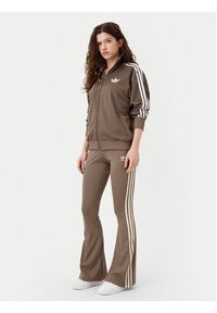 Adidas - adidas Legginsy JD4601 Beżowy Flare Fit. Kolor: beżowy. Materiał: syntetyk