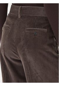 Weekend Max Mara Spodnie materiałowe Tania 2525136092 Brązowy Wide Leg. Kolor: brązowy. Materiał: bawełna #5