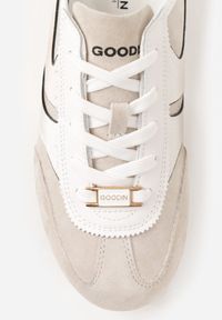 Born2be - Beżowe Zamszowe Sneakersy w Stylu Kultowych Tenisówek Sorisana. Okazja: na co dzień, do pracy. Kolor: beżowy. Materiał: zamsz #2