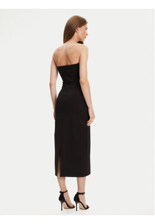 STAUD Sukienka koktajlowa Brooke R24F2171KP Czarny Slim Fit. Kolor: czarny. Materiał: wiskoza. Styl: wizytowy