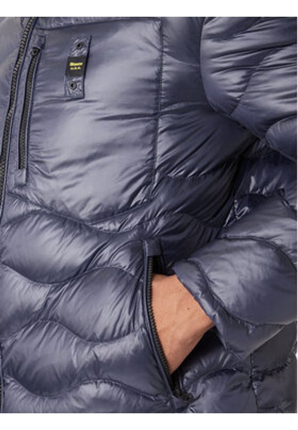 Blauer Kurtka puchowa Impermeabile 25WBLUK03068 Granatowy Regular Fit. Kolor: niebieski. Materiał: syntetyk