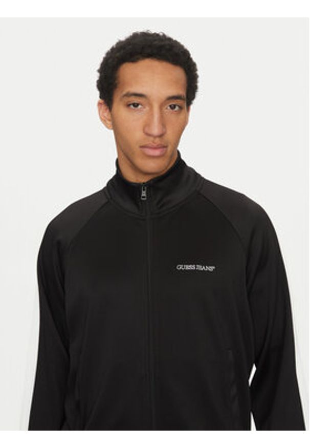 Guess Jeans Bluza M5GQ29 KB212 Czarny Regular Fit. Kolor: czarny. Materiał: syntetyk