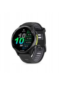 IFIT ICON - Garmin Forerunner® 970 Carbon Grey DLC Titanium with Black Case and Black/Translucent Whitestone Band