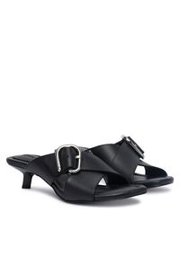 Hugo - HUGO Klapki Amaryl 50563662 Czarny. Kolor: czarny. Materiał: skóra #6