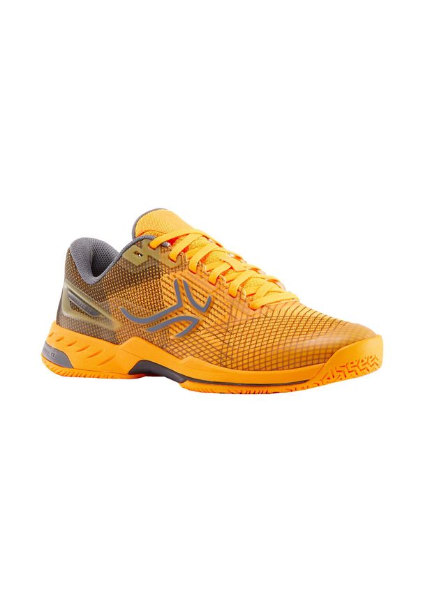 ARTENGO - BUTY TENISOWE TS990 MĘSKIE na każdą nawierzchnię. Kolor: czarny, wielokolorowy, szary, żółty. Materiał: kauczuk, mesh. Szerokość cholewki: normalna. Sport: tenis