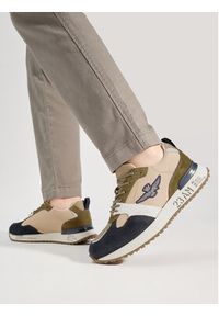 Aeronautica Militare Sneakersy 241SC265CT3298 Khaki. Kolor: brązowy. Materiał: materiał