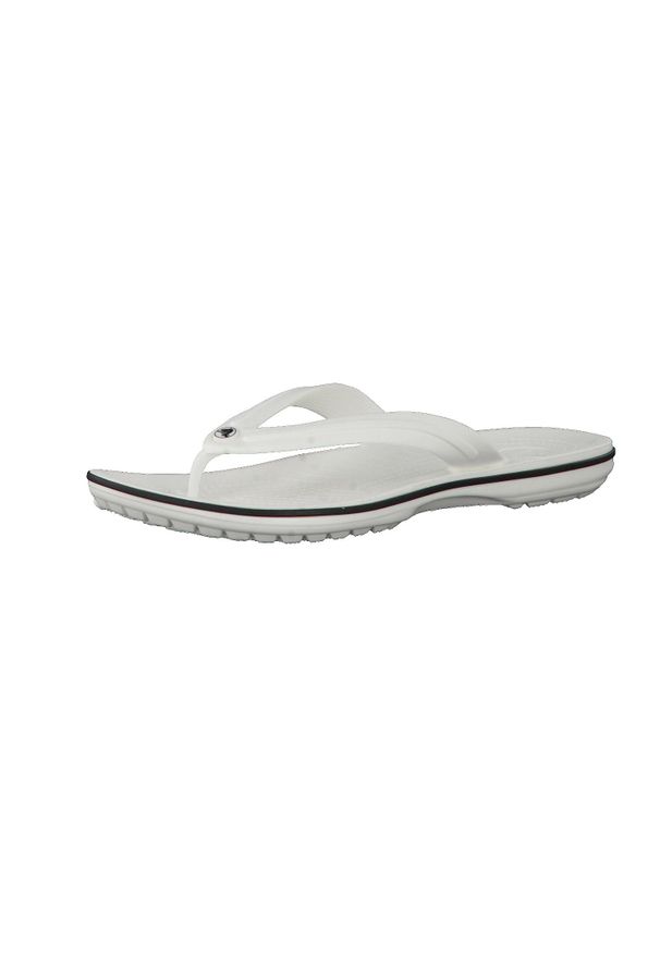 Japonki damskie Crocs Crocband Flip. Kolor: biały. Materiał: syntetyk, materiał. Styl: sportowy