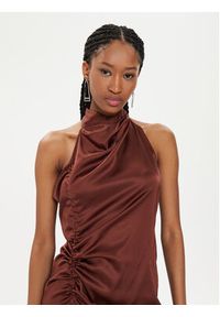 GESTUZ - Gestuz Sukienka letnia Walery 10908960 Brązowy Relaxed Fit. Kolor: brązowy. Materiał: wiskoza. Sezon: lato #6