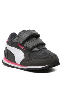Sneakersy Puma St Runner V3 Mesh V Inf 385512 16 Shadow Gray/White/Glow Pink. Kolor: szary. Materiał: materiał