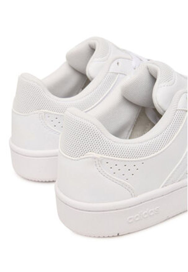 Adidas - adidas Sneakersy Hoops Classic J KH8913 Biały. Kolor: biały. Materiał: skóra