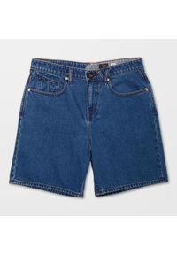 Szorty Volcom Billow Denim Oliver mid blue. Kolor: niebieski. Materiał: denim. Sport: skateboard #1