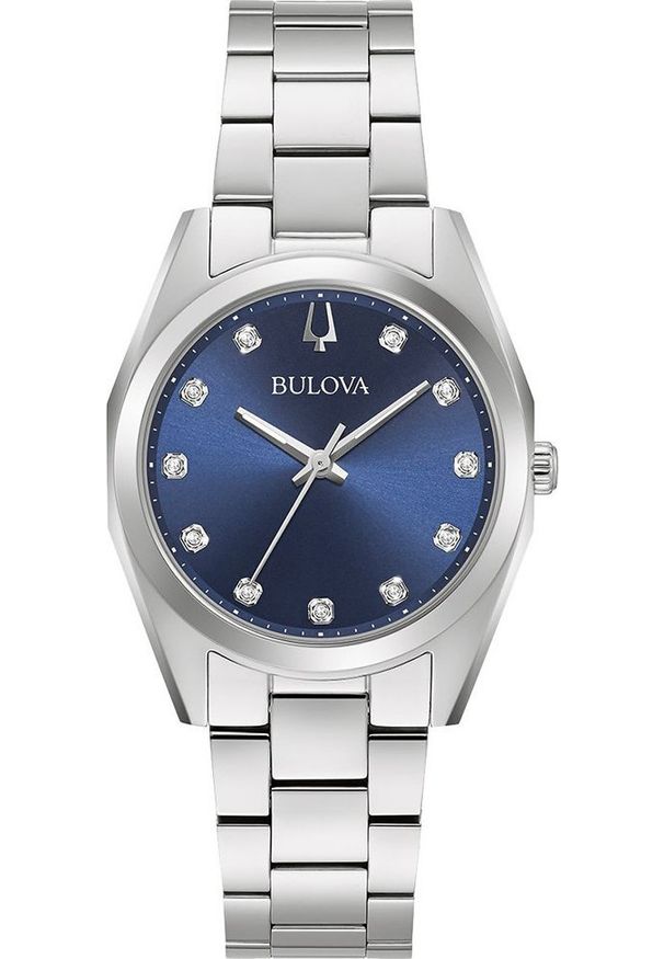 Zegarek Bulova Zegarek damski Bulova 96P229 srebrny. Kolor: srebrny