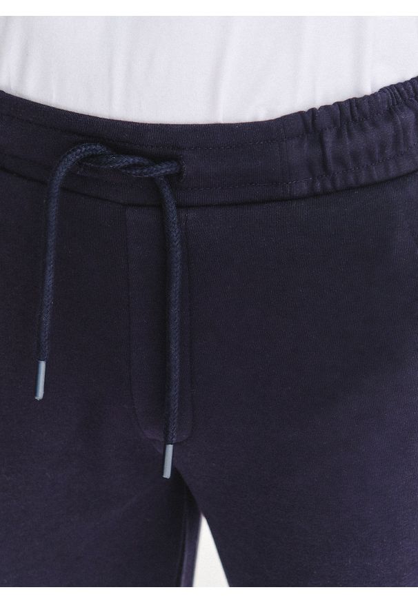 Pako Lorente - PAKO LORENTE – Granatowe spodnie dresowe. Okazja: na co dzień. Kolor: szary, niebieski. Materiał: dresówka. Wzór: gładki. Styl: casual